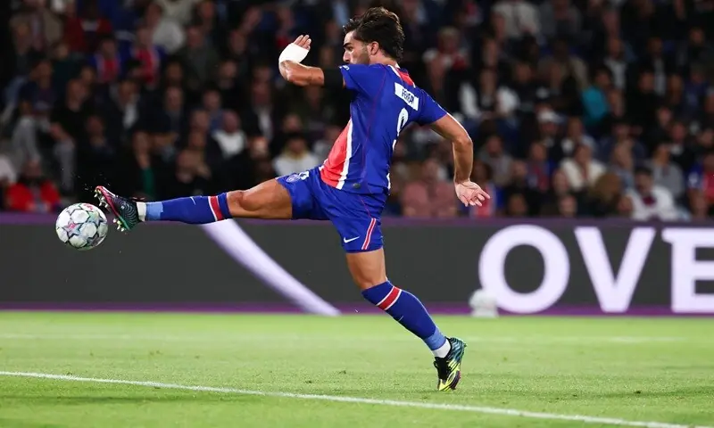Paris Saint-Germain's Ferran Torres shoots to score against Slovan Bratislava during their Champions League match at the Parc des Princes Stadium in Paris on September 9, 2026. —AFP Paris Saint-Germain's Ferran Torres shoots to score against Slovan Bratislava during their Champions League match at the Parc des Princes Stadium in Paris on September 9, 2026. —AFP