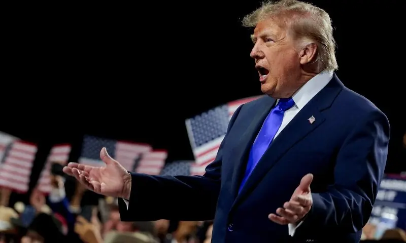 US President Donald Trump arrives on stage at the Republican National Midterm Convention in Dallas, Texas, US, September 9, 2026. — Reuters US President Donald Trump arrives on stage at the Republican National Midterm Convention in Dallas, Texas, US, September 9, 2026. — Reuters