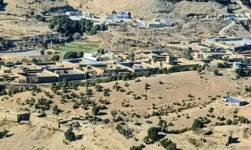 An undated image shows a view of Birmal tehsil in Lower South Waziristan. &mdash; photo via author