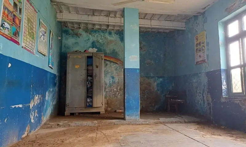 The condition of the Government Girls Higher Secondary School Doberan Kalan. — Photo courtesy author The condition of the Government Girls Higher Secondary School Doberan Kalan. — Photo courtesy author