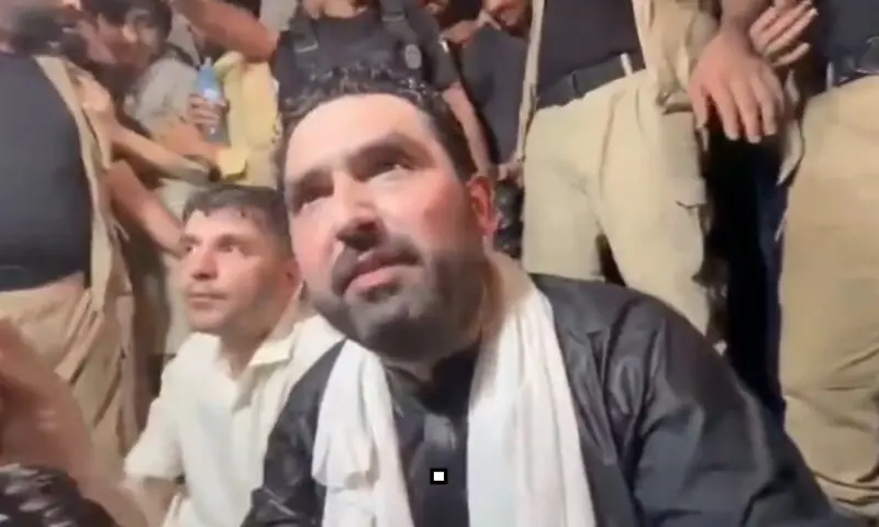 Sohail Afridi speaks in Lahore on September 14, 2026. &mdash; Screengrab via X/@PTIofficial
