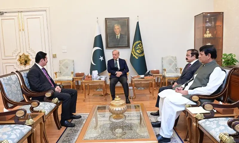 Prime Minister Shehbaz Sharif holds a meeting with Khyber Pakhtunkhwa Governor Faisal Karim Kundi in Islamabad on September 15, 2026. @PakPMO/X Prime Minister Shehbaz Sharif holds a meeting with Khyber Pakhtunkhwa Governor Faisal Karim Kundi in Islamabad on September 15, 2026. @PakPMO/X