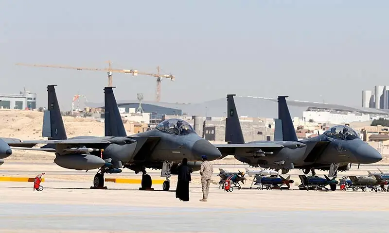 Saudi F-15 fighter planes can be seen at King Faisal Air College in Riyadh, Saudi Arabia, in this photo from January 25, 2026. — Reuters/File Saudi F-15 fighter planes can be seen at King Faisal Air College in Riyadh, Saudi Arabia, in this photo from January 25, 2026. — Reuters/File