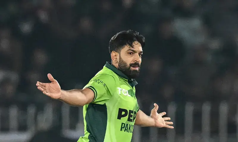 Haris Rauf celebrates after taking the wicket of Sri Lanka's Pathum Nissanka during the first one-day international (ODI) cricket match between Pakistan and Sri Lanka at the Rawalpindi Cricket Stadium in Rawalpindi on November 11, 2025. — AFP/File Haris Rauf celebrates after taking the wicket of Sri Lanka's Pathum Nissanka during the first one-day international (ODI) cricket match between Pakistan and Sri Lanka at the Rawalpindi Cricket Stadium in Rawalpindi on November 11, 2025. — AFP/File