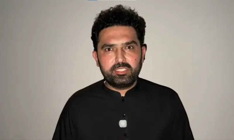KP Chief Minister Sohail Afridi speaks in a video statement released on Sept 16, 2026. &mdash; screengrab via X/PTIofficial