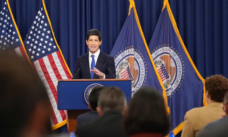 Federal Reserve Chair Kevin Warsh speaks during a news conference following rate hike decision on Wednesday.—AFP Federal Reserve Chair Kevin Warsh speaks during a news conference following rate hike decision on Wednesday.—AFP