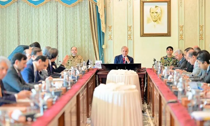 Prime Minister Shehbaz Sharif chairs a review meeting on special initiative of access to finance for SME's through Smeda on September 16, 2026. &mdash; PID