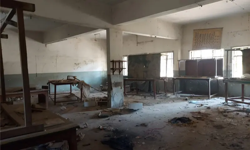 The state of one of the classrooms at the school before it was adopted in 2022 | Photos courtesy the writer