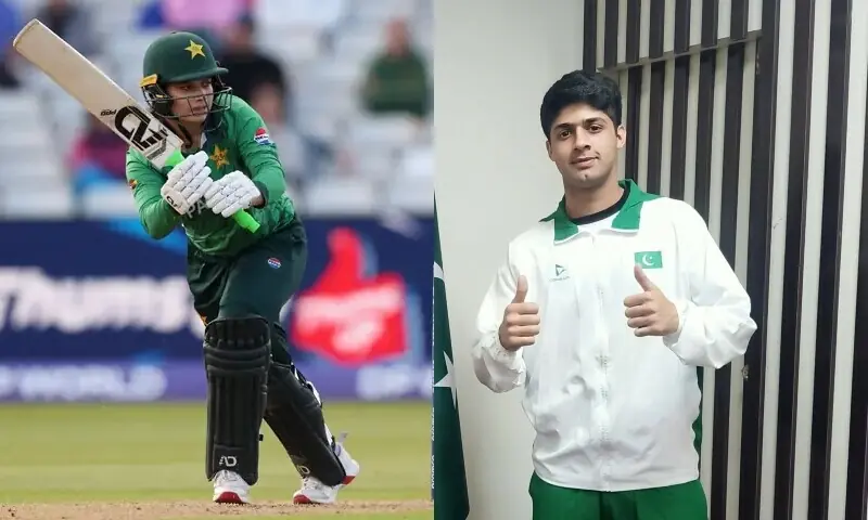 This combination photo shows Pakistan&rsquo;s women cricket team captain Fatima Sana (left) and quash player Noor Zaman. &mdash; Photos/File