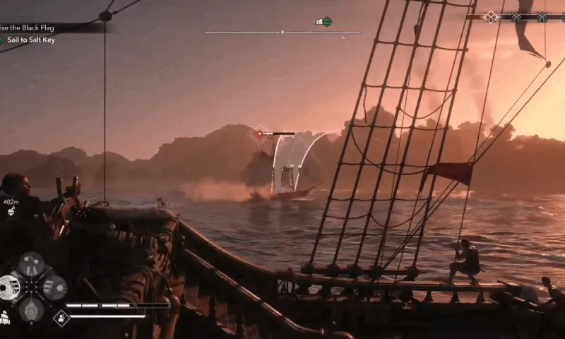 Enemy ships causing a problem? Just fit more guns. &mdash; GIF by author