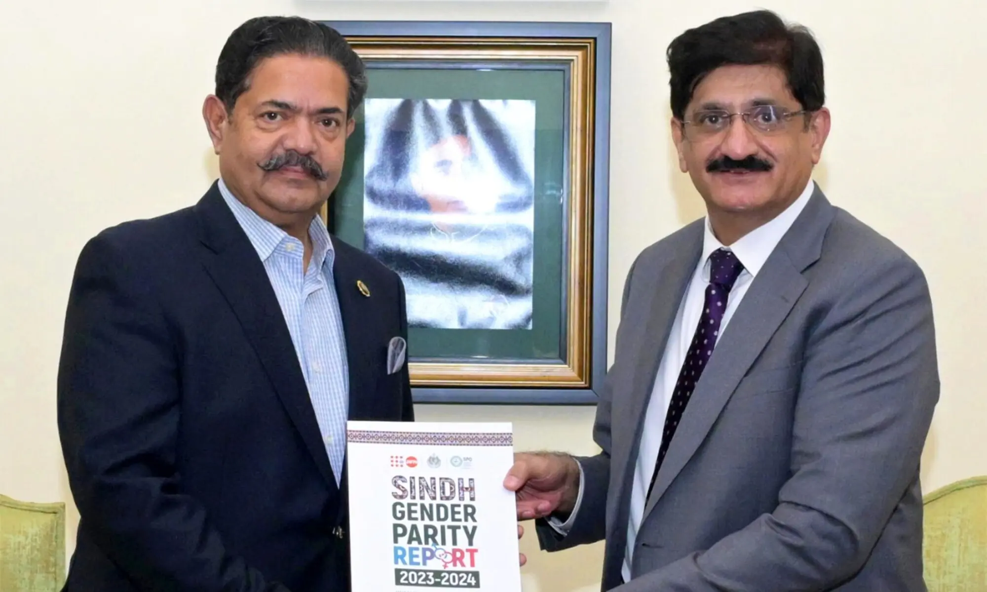 The report was presented to the Sindh Chief Minister Murad Ali Shah by Special Assistant to CM on Human Rights Rajvir Singh Sodho. &mdash; Photo courtesy @SindhCMHouse/X