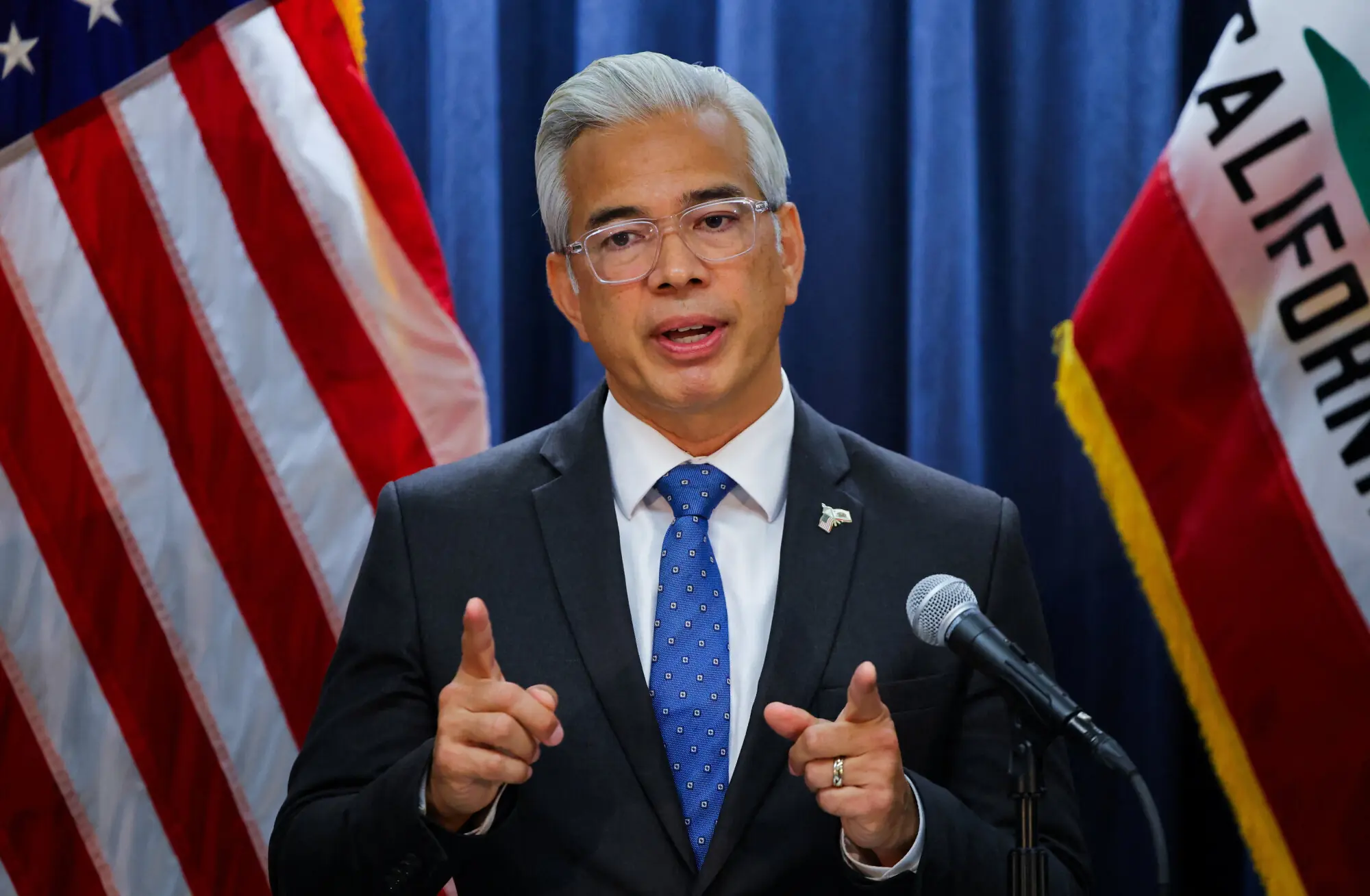 California Attorney General Rob Bonta. Photo: Reuters