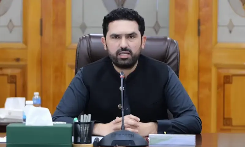 Khyber Pakhtunkhwa Chief Minister Sohail Afridi, addressing a cabinet meeting in Peshawar, on Wednesday, Sept 23, 2026. &mdash; KP government