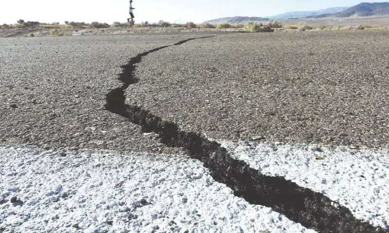 An image of earth affected by earthquake. &mdash; Reuters/File