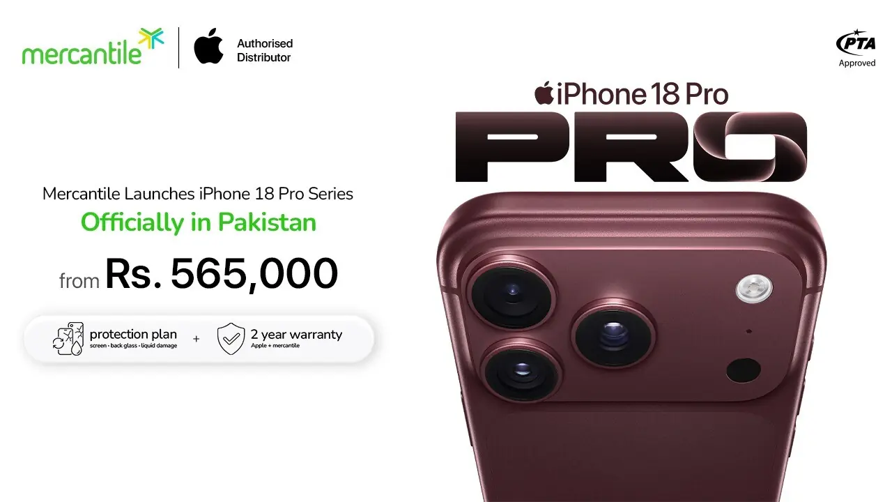 Mercantile launches iPhone 18 Pro and iPhone 18 Pro Max officially in Pakistan Mercantile launches iPhone 18 Pro and iPhone 18 Pro Max officially in Pakistan