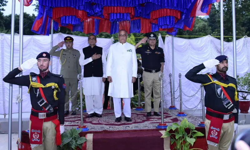 Dr Najeeb Naqi elected as AJK president at the President's House in Muzafarrabad on Sept 24. — Photo by author Dr Najeeb Naqi elected as AJK president at the President's House in Muzafarrabad on Sept 24. — Photo by author
