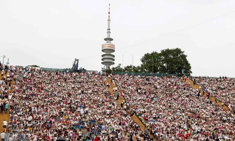 Germany supporters gather at the public football viewing area at the Olympic Park in Munich, southern Germany on June 29, 2024 ahead of the UEFA Euro 2024 round of 16 football match between Germany and Denmark. —AFP/File Germany supporters gather at the public football viewing area at the Olympic Park in Munich, southern Germany on June 29, 2024 ahead of the UEFA Euro 2024 round of 16 football match between Germany and Denmark. —AFP/File