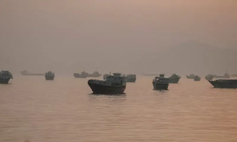 Vessels are anchored in the Strait of Hormuz as seen from Musandam, Oman, on June 3, 2026. — Reuters/File Vessels are anchored in the Strait of Hormuz as seen from Musandam, Oman, on June 3, 2026. — Reuters/File
