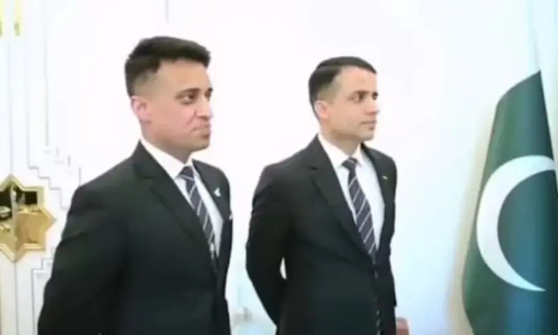 Pilots Zeeshan Ali and Khurram Daud have spent months training at the China Astronaut Research and Training Center in Beijing. &mdash;PMO/File