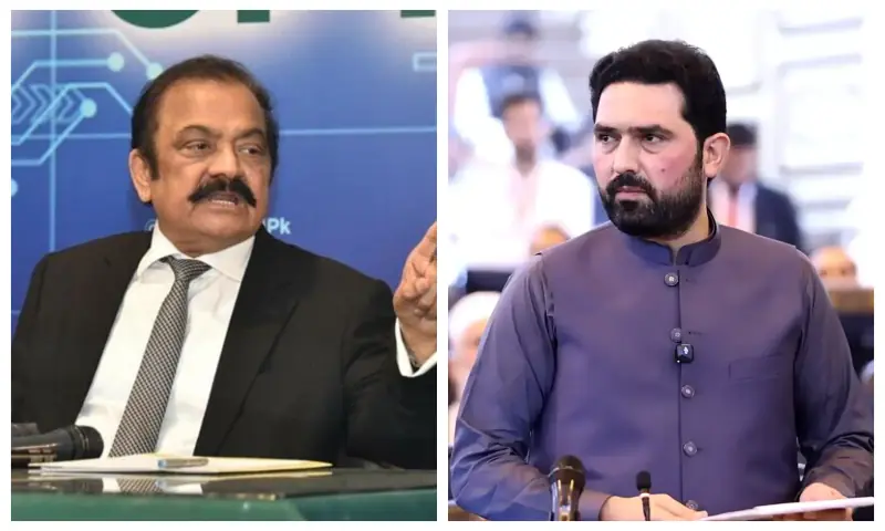 A combination of file photos shows Adviser to the Prime Minister on Political Affairs Rana Sanaullah and Khyber Pakhtunkhwa Chief Minister Sohail Afridi. — PID website/X/YarMKNiazi/File A combination of file photos shows Adviser to the Prime Minister on Political Affairs Rana Sanaullah and Khyber Pakhtunkhwa Chief Minister Sohail Afridi. — PID website/X/YarMKNiazi/File