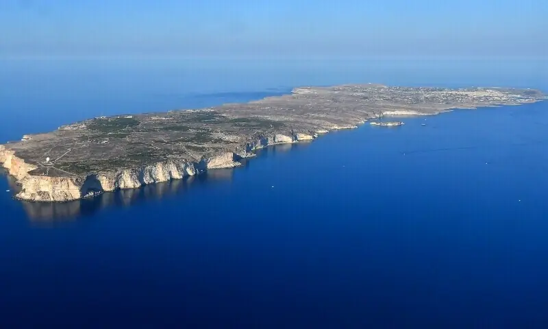 This aerial view taken on July 28, 2020, shows the Italian island of Lampedusa in the Meditteranean Sea, which in recent years has been an arrival point for migrants crossing from North Africa. — AFP/File This aerial view taken on July 28, 2020, shows the Italian island of Lampedusa in the Meditteranean Sea, which in recent years has been an arrival point for migrants crossing from North Africa. — AFP/File