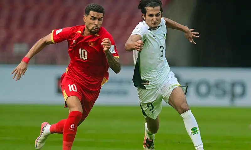 Pakistan ended their FIFA ASEAN Cup campaign with a fighting 4-2 defeat against Vietnam at the Gelora Bung Karno Stadium in Jakarta on Friday. &mdash; Photo via X/@TheRealPFF