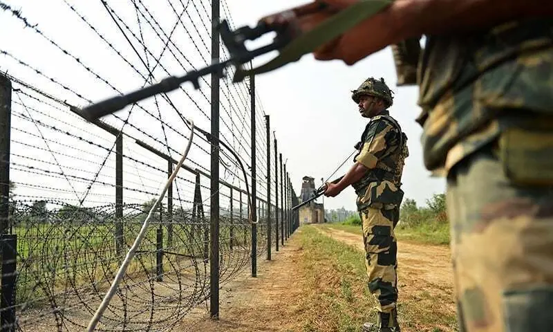 Indian Border Security Force (BSF) soldiers take up positions at an outpost. — AFP/File Indian Border Security Force (BSF) soldiers take up positions at an outpost. — AFP/File