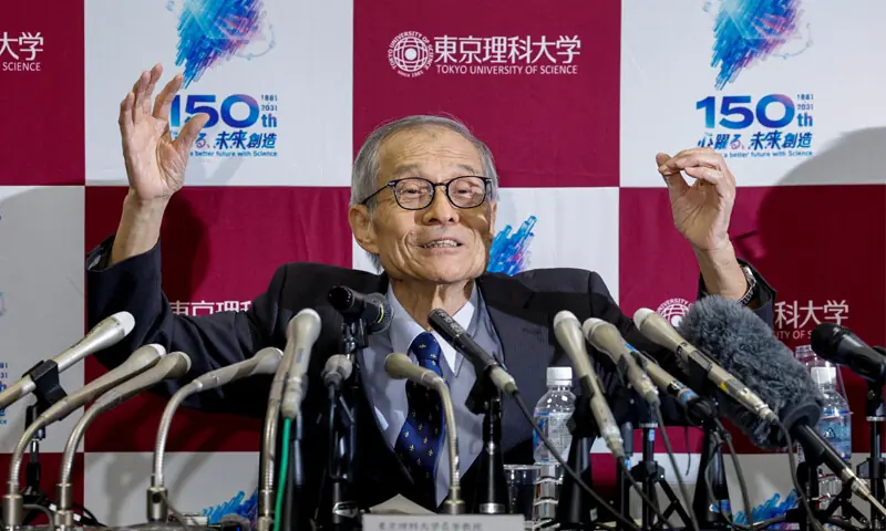 JAPANESE scientist Kenso Soai, co-winner of the chemistry Nobel, attends a press conference in Tokyo.—AFP JAPANESE scientist Kenso Soai, co-winner of the chemistry Nobel, attends a press conference in Tokyo.—AFP