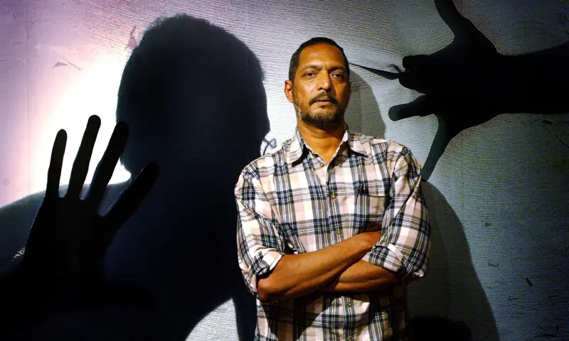 Nana Patekar poses for photographers during a gathering to speak about his role in the movie, Ab Tak Chhappan, in Mumbai on March 3, 2004.&mdash;Reuters/file