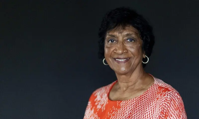 Former United Nations (UN) rights chief Navi Pillay poses during a photo session in Johannesburg, South Africa on January 20, 2023. &mdash; AFP/File