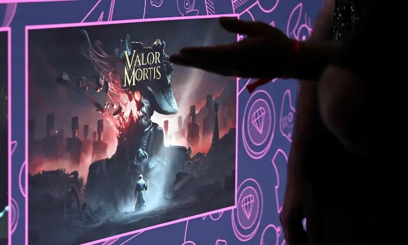 A person stands in front of an advertisement for the video game 'Valor Mortis' video game during the Gamescom video games trade fair on the fairgrounds in Cologne, western Germany, on August 27, 2026. — AFP/File A person stands in front of an advertisement for the video game 'Valor Mortis' video game during the Gamescom video games trade fair on the fairgrounds in Cologne, western Germany, on August 27, 2026. — AFP/File