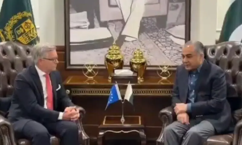 Federal Interior Minister Mohsin Naqvi meets European Commissioner for Internal Affairs and Migration Magnus Brunner in Islamabad on Tuesday, @MOIofficialGoP/X Federal Interior Minister Mohsin Naqvi meets European Commissioner for Internal Affairs and Migration Magnus Brunner in Islamabad on Tuesday, @MOIofficialGoP/X