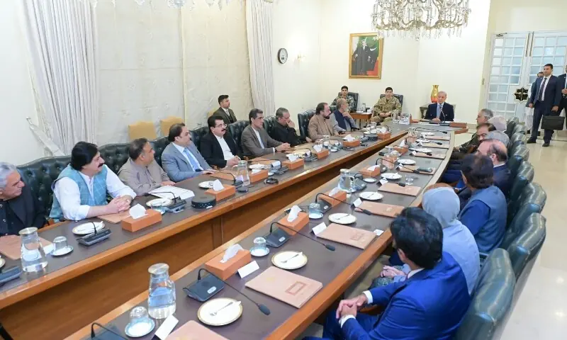 Prime Minister Shehbaz Sharif chairs a meeting with a delegation comprising representatives from the PML-Q, Balochistan Awami Party, Istehkam-i-Pakistan Party and Pakistan Muslim League—Zia in Islamabad on October 13, 2026. — X/@PakPMO Prime Minister Shehbaz Sharif chairs a meeting with a delegation comprising representatives from the PML-Q, Balochistan Awami Party, Istehkam-i-Pakistan Party and Pakistan Muslim League—Zia in Islamabad on October 13, 2026. — X/@PakPMO