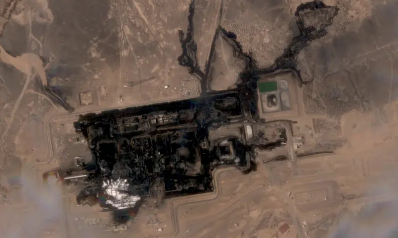 A satellite image taken on September 11, 2026, shows the aftermath of a September 10, 2026 attack on a pumping station on Saudi Arabia's East-West Pipeline. — Reuters/File A satellite image taken on September 11, 2026, shows the aftermath of a September 10, 2026 attack on a pumping station on Saudi Arabia's East-West Pipeline. — Reuters/File