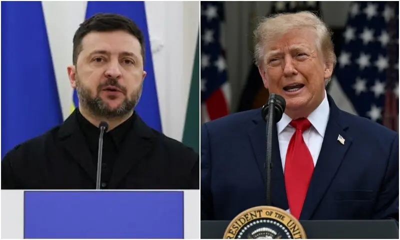 A combination photo of Ukrainian President Volodymyr Zelensky and US President Donald Trump. — Reuters/File A combination photo of Ukrainian President Volodymyr Zelensky and US President Donald Trump. — Reuters/File