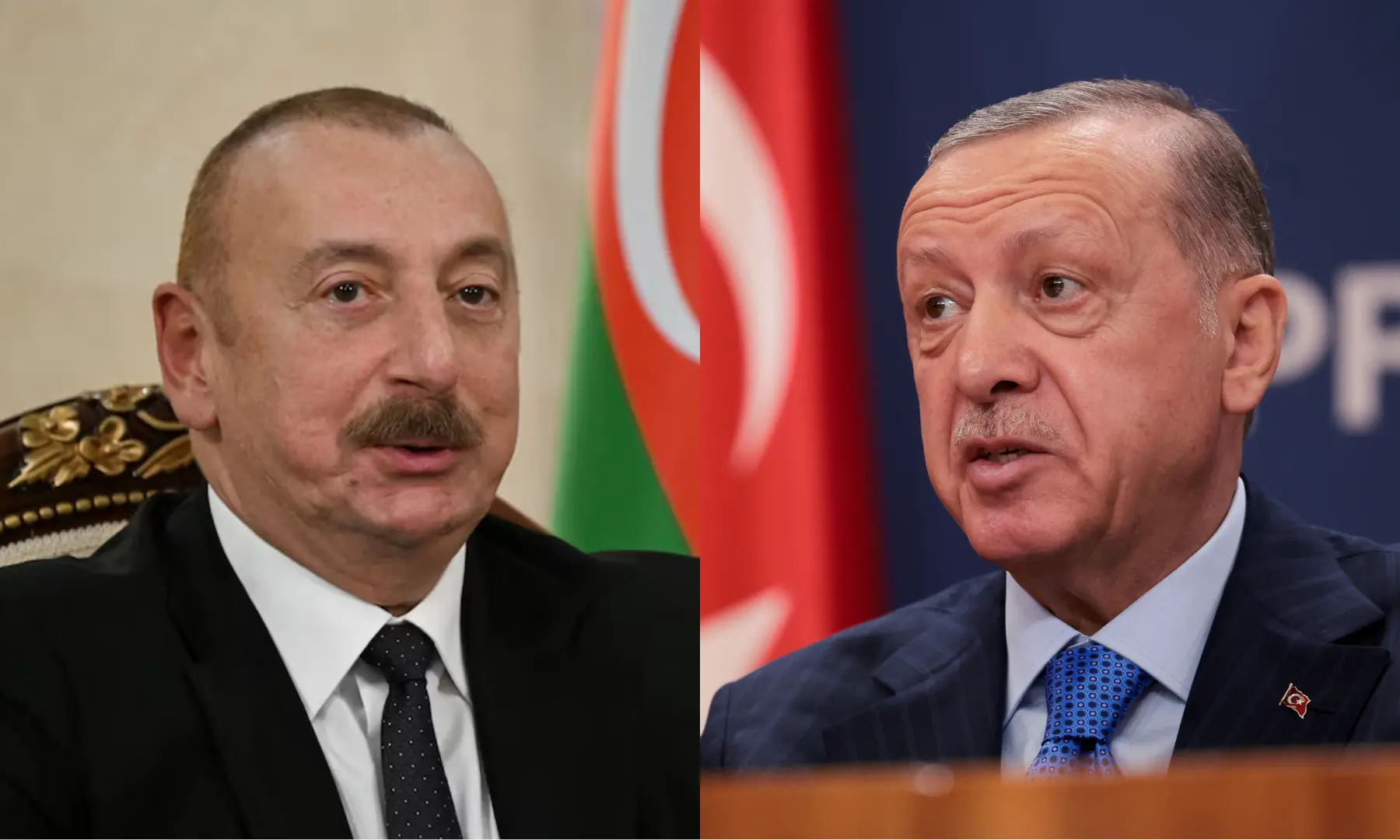 This photo combo shows Azerbaijan's President Ilham Aliyev (L) and Turkiye's President Recep Tayyip Erdogan (R). — Kremlin via Reuters/Reuters/File This photo combo shows Azerbaijan's President Ilham Aliyev (L) and Turkiye's President Recep Tayyip Erdogan (R). — Kremlin via Reuters/Reuters/File