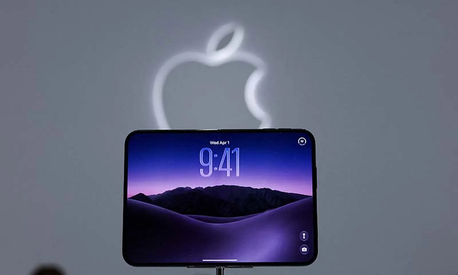 The new foldable iPhone Duo is on display during Apple's event at the Steve Jobs Theatre in Cupertino, California, the US on September 9, 2026. &mdash; Reuters/File