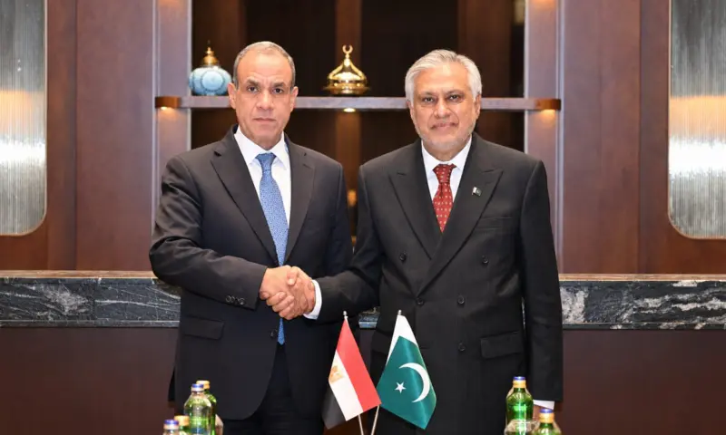 Deputy Prime Minister and Foreign Minister Ishaq Dar meets Egyptian Foreign Minister Dr Badr Abdulatty in Istanbul on October 23, 2026. — X/@ForeignOfficePk Deputy Prime Minister and Foreign Minister Ishaq Dar meets Egyptian Foreign Minister Dr Badr Abdulatty in Istanbul on October 23, 2026. — X/@ForeignOfficePk