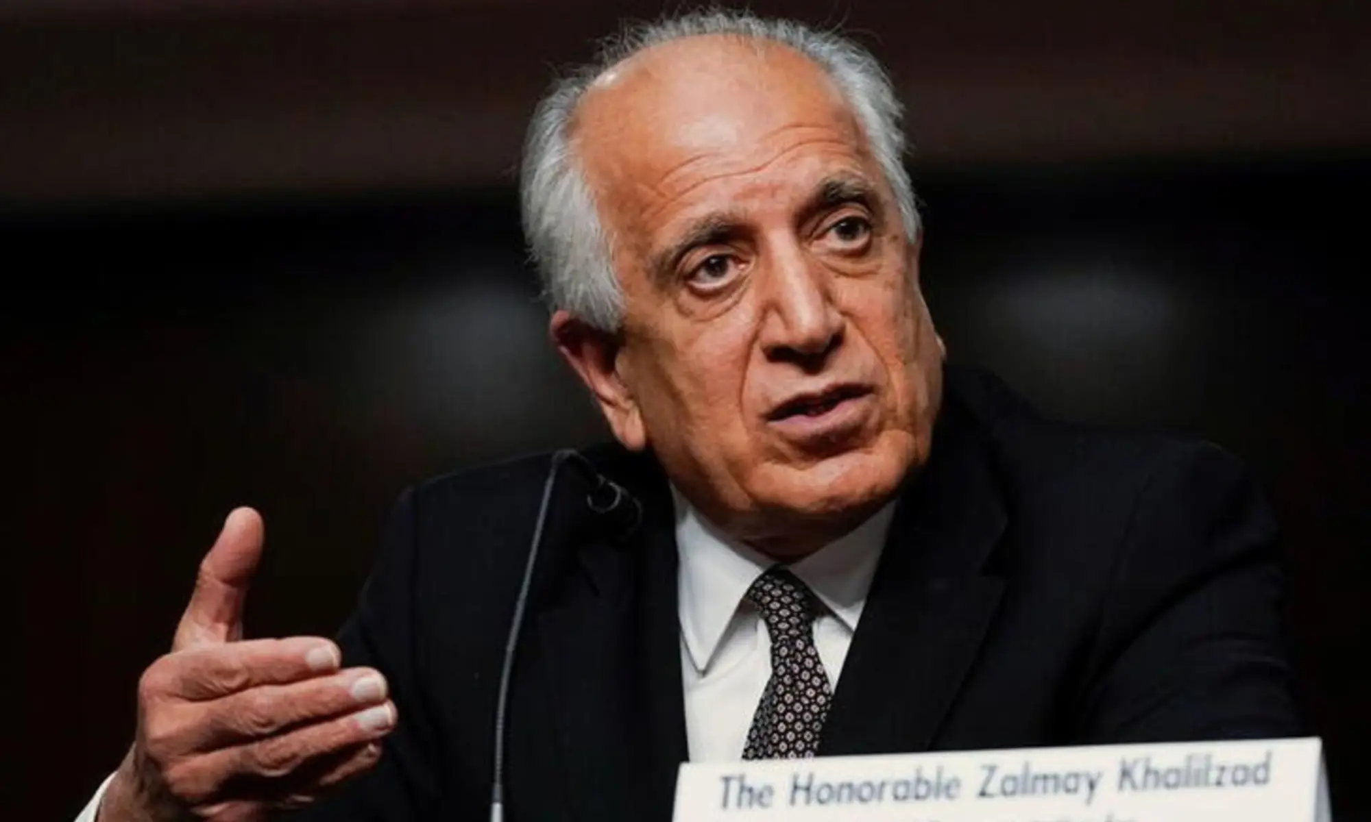 Zalmay Khalilzad, then-special envoy for Afghanistan Reconciliation, testifies before the Senate Foreign Relations Committee during a hearing on Capitol Hill in Washington, US, on April 27, 2021. — Pool via Reuters Zalmay Khalilzad, then-special envoy for Afghanistan Reconciliation, testifies before the Senate Foreign Relations Committee during a hearing on Capitol Hill in Washington, US, on April 27, 2021. — Pool via Reuters