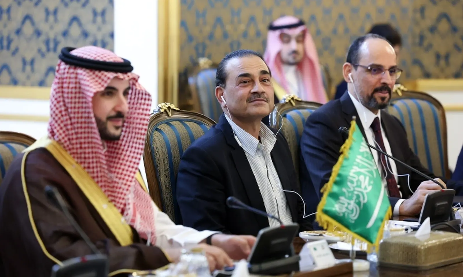 Chief of Defence Forces and Chief of Army Staff Field Marshal Asim Munir (C), flanked by Saudi Defence Minister Khalid bin Farhan (L) and Turkish intelligence chief Ibrahim Kalin (R), attends a quadrilateral meeting with Iranian officials in Tehran on October 26, 2026. — X/@PressTV Chief of Defence Forces and Chief of Army Staff Field Marshal Asim Munir (C), flanked by Saudi Defence Minister Khalid bin Farhan (L) and Turkish intelligence chief Ibrahim Kalin (R), attends a quadrilateral meeting with Iranian officials in Tehran on October 26, 2026. — X/@PressTV