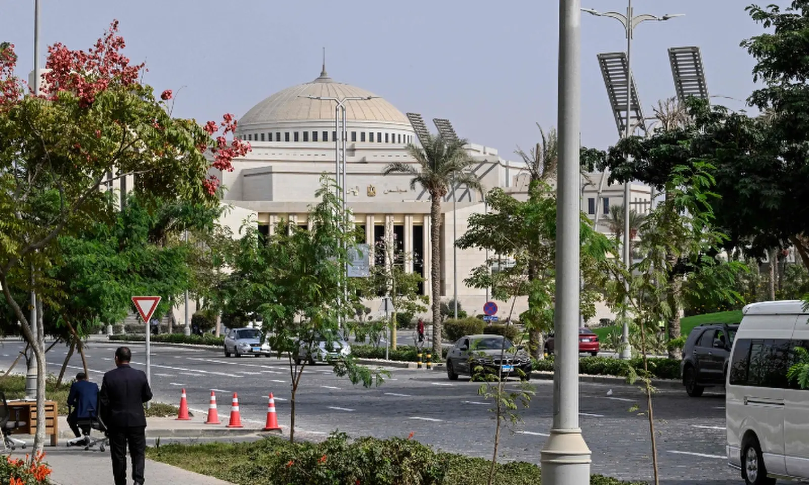 This photograph shows the Egyptian Parliament building in the New Administrative Capital on October 26. — Reuters This photograph shows the Egyptian Parliament building in the New Administrative Capital on October 26. — Reuters