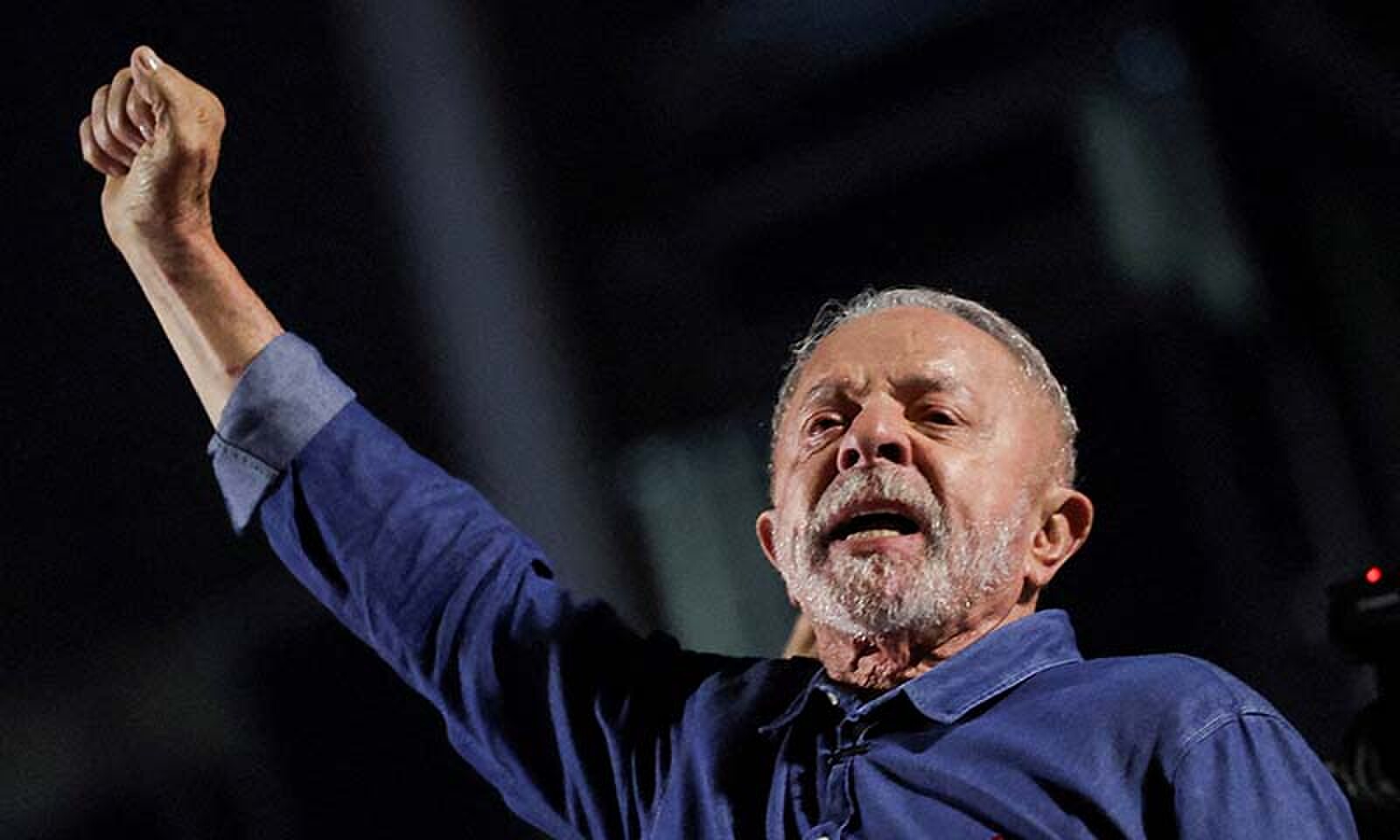Brazil's President Luiz Inacio Lula da Silva, the Workers' Party (PT) candidate for re-election, gestures as he addresses supporters after his victory in the presidential runoff election, at Paulista Avenue, in Sao Paulo, Brazil, October 26, 2026. &mdash; Reuters