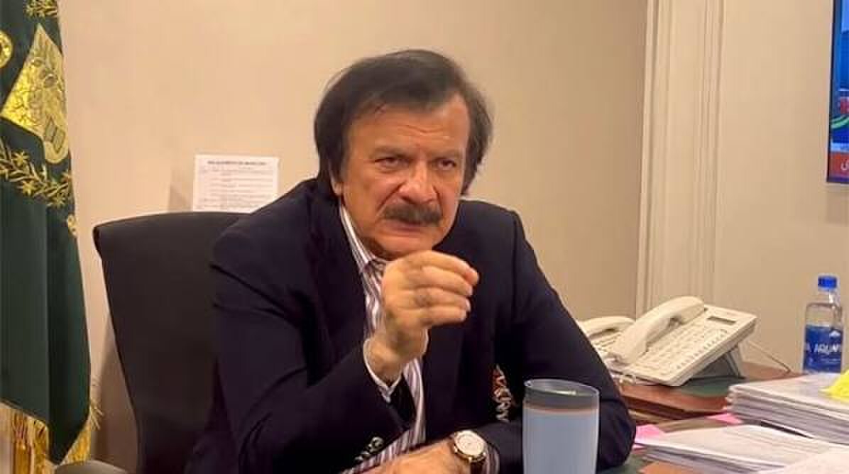 Adviser to the Prime Minister on Industries and Production Haroon Akhtar Khan chiars a meeting. &mdash;Dawn/file