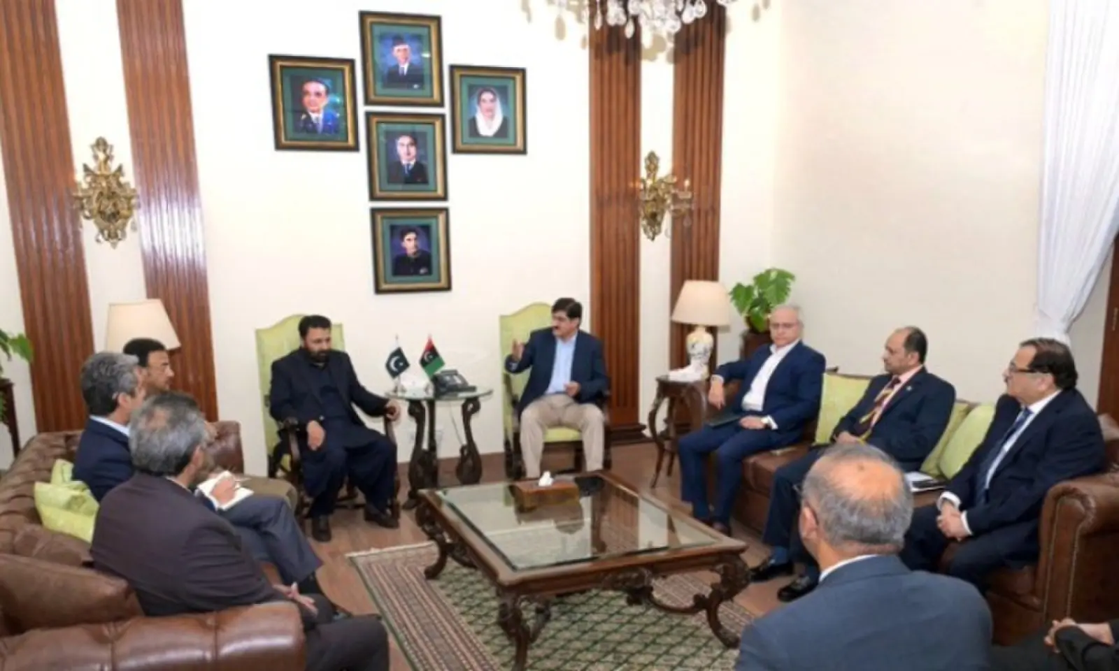 Sindh Chief Minister meets Gilgit-Baltistan Chief Minister Amjad Hussain Azad at the CM House on Tuesday, Oct 28. —@SindhCMHouse/X Sindh Chief Minister meets Gilgit-Baltistan Chief Minister Amjad Hussain Azad at the CM House on Tuesday, Oct 28. —@SindhCMHouse/X