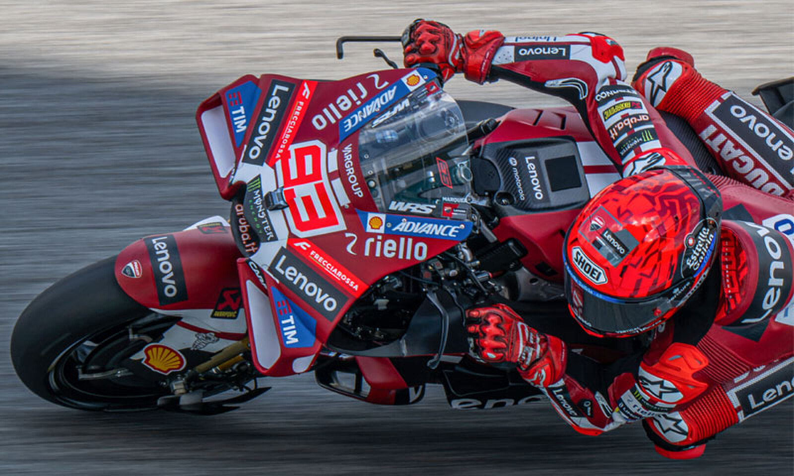 Ducati Lenovo Team’s Marc Marquez of Spain takes a corner during a practice session ahead of the MotoGP Malaysian Grand Prix at the Sepang International Circuit on Friday.—AFP Ducati Lenovo Team’s Marc Marquez of Spain takes a corner during a practice session ahead of the MotoGP Malaysian Grand Prix at the Sepang International Circuit on Friday.—AFP