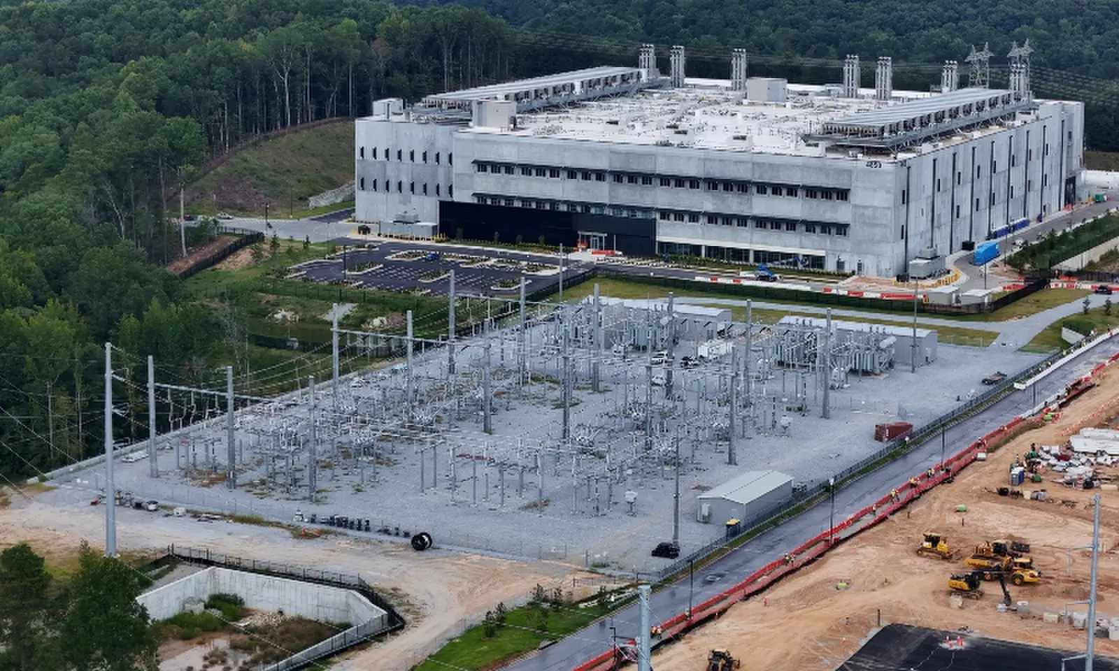 A drone view shows construction underway ona data centre in Union City, Georgia, the US on September 1, 2026. — Reuters/File