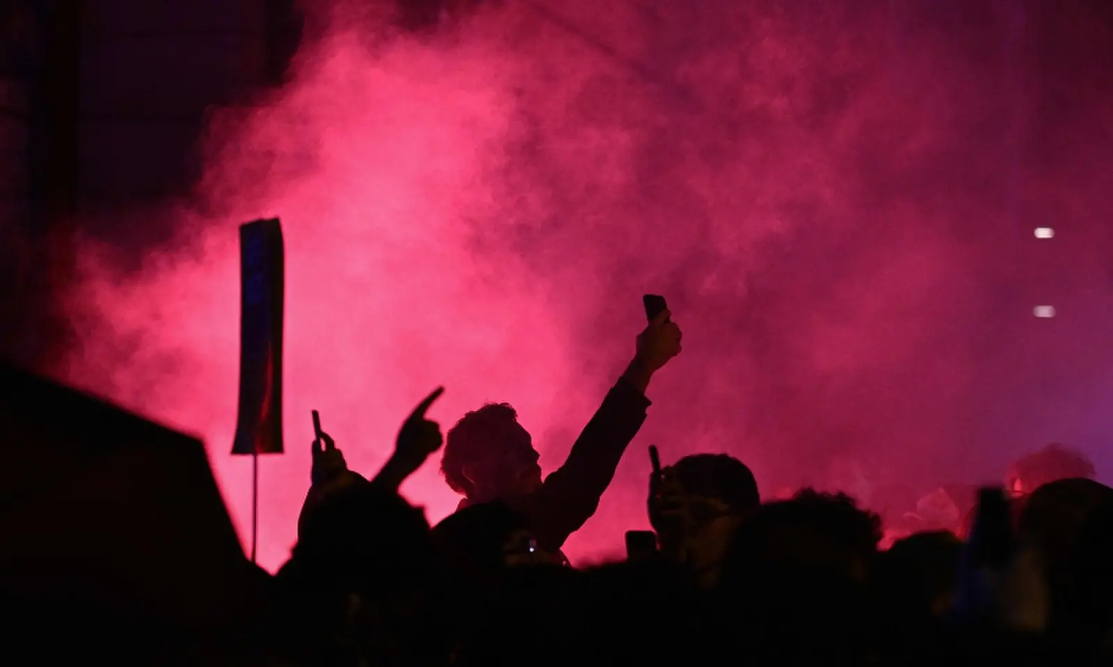 Protesters light dlares after a demonstration organised by “GenZ regelt!” (Gen Z has got this!) in Frankfurt am Mian on October 31, 2026. — AFP
