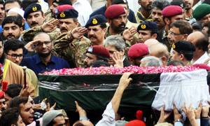 عبدالستار ایدھی سرکاری اعزاز کے ساتھ سپردِ خاک