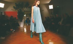 Blue is the colour of the season at Paris fashion shows