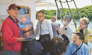 In Japan, boat tours of  fanciful formations